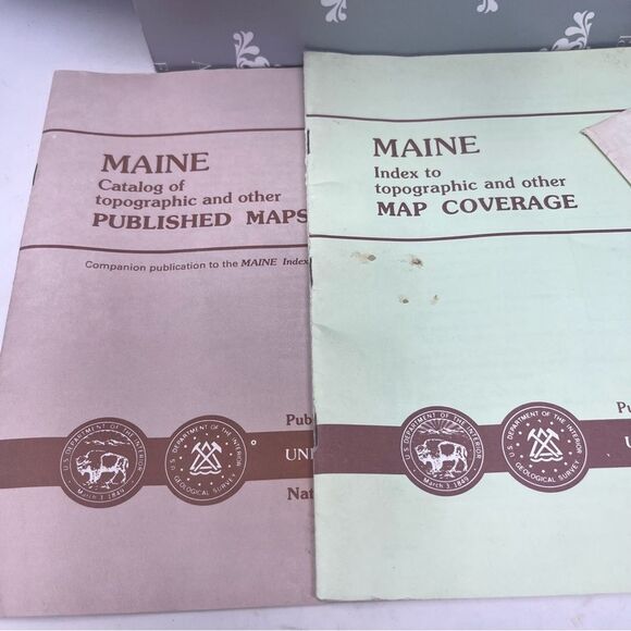 Collection of Maine Maps 1981-85 Geological Surveys - Picture 5 of 5